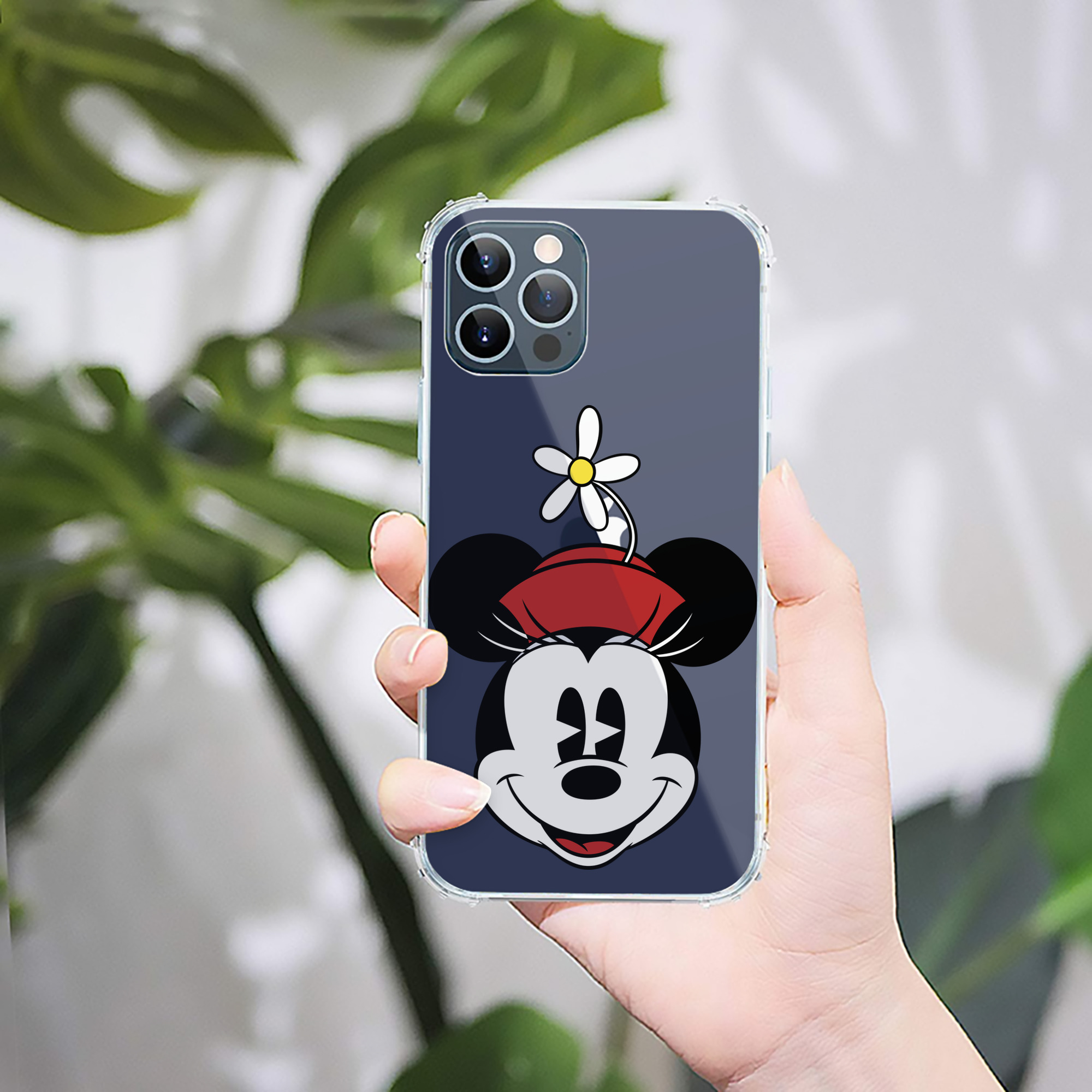 （画像用） ミッキーマウス Mickey Mouse 【iPhone 12シリーズ対応】透明スマホケース（クリアソフトケース）